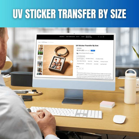 UV Sticker Transfer By Size